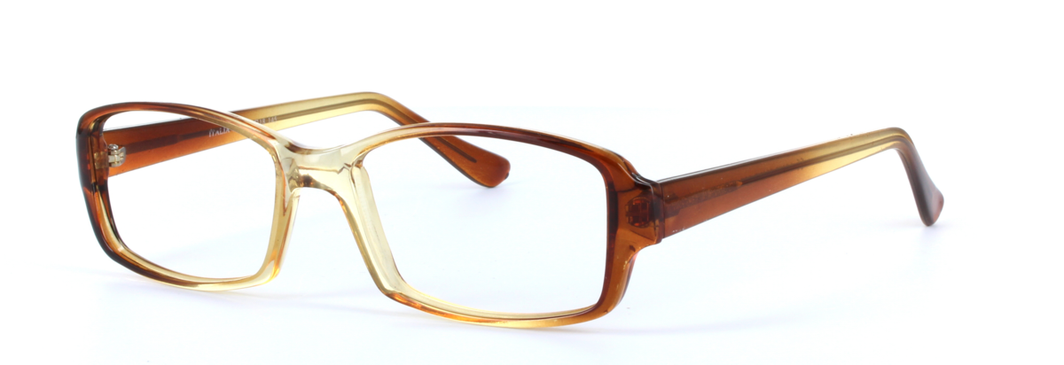 Chico Brown Full Rim Rectangular Plastic Glasses - Image View 1