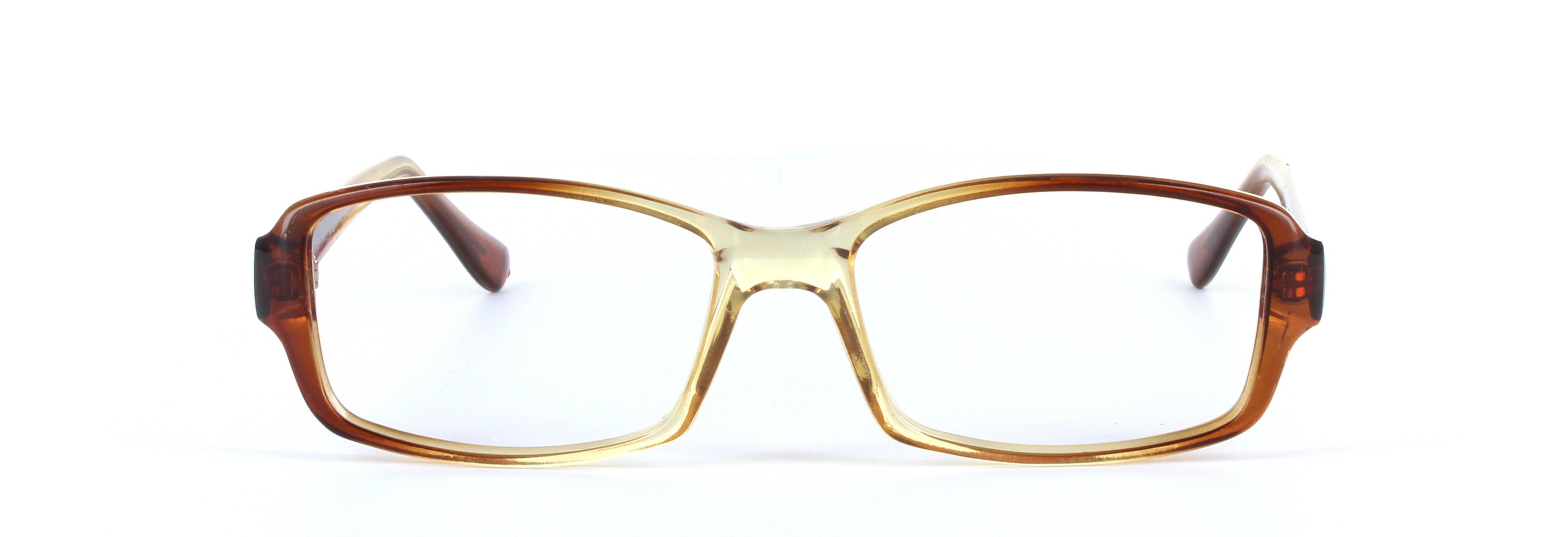 Chico Brown Full Rim Rectangular Plastic Glasses - Image View 5