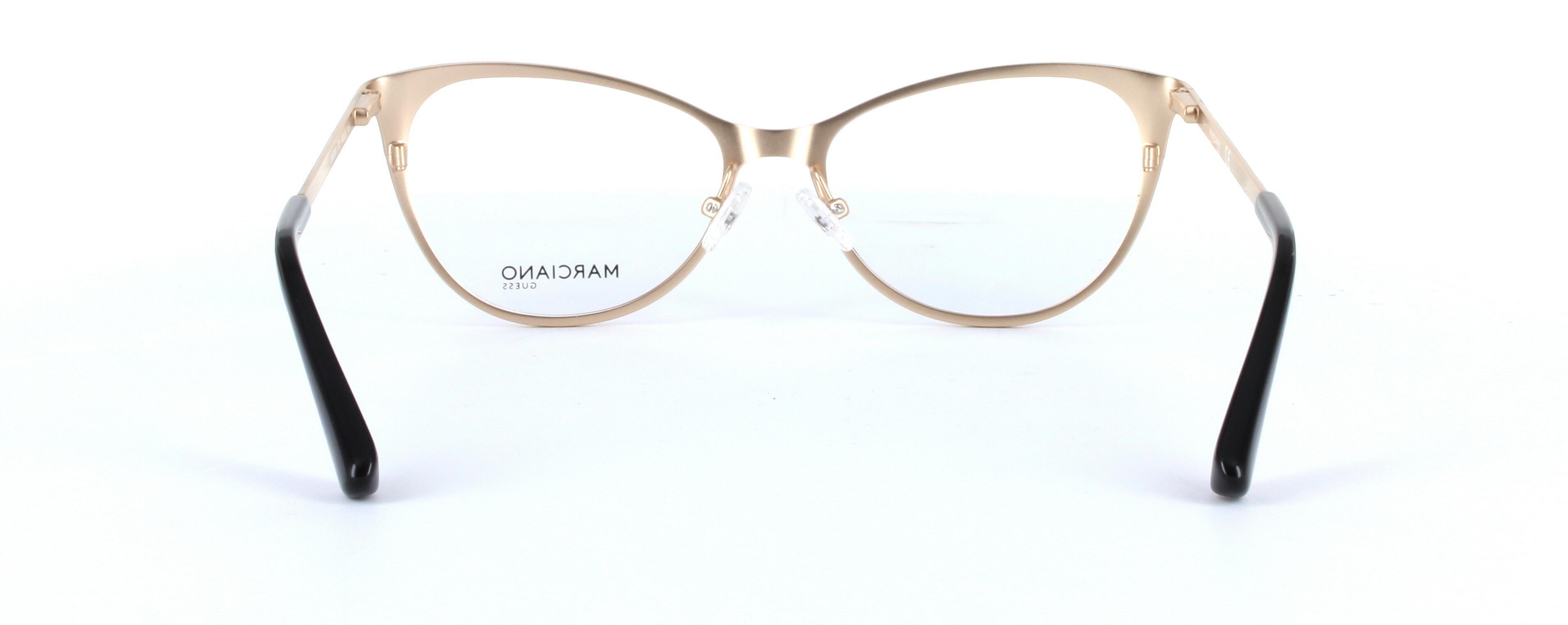 GUESS MARCIANO (GM0309-032) Gold Full Rim Oval Metal Glasses - Image View 3
