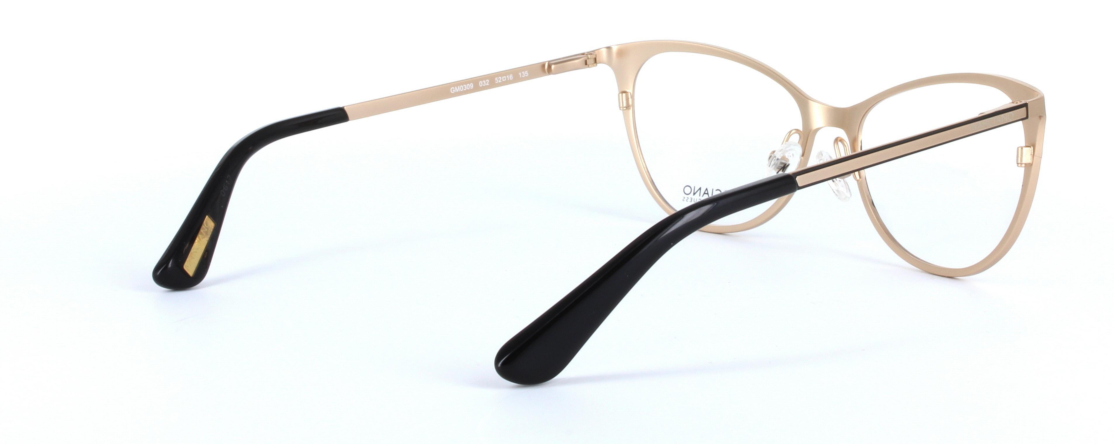 GUESS MARCIANO (GM0309-032) Gold Full Rim Oval Metal Glasses - Image View 4