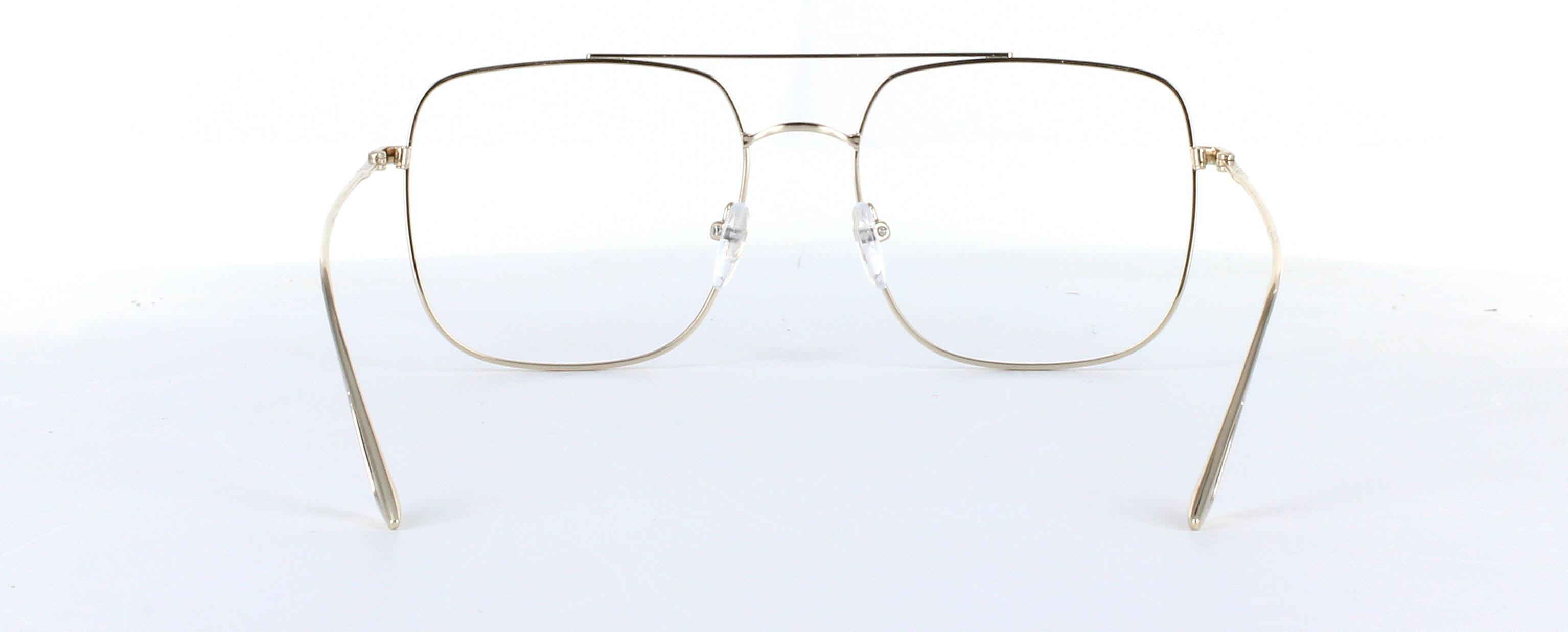 Eyecroxx 637 Grey Full Rim Aviator Metal Glasses - Image View 3