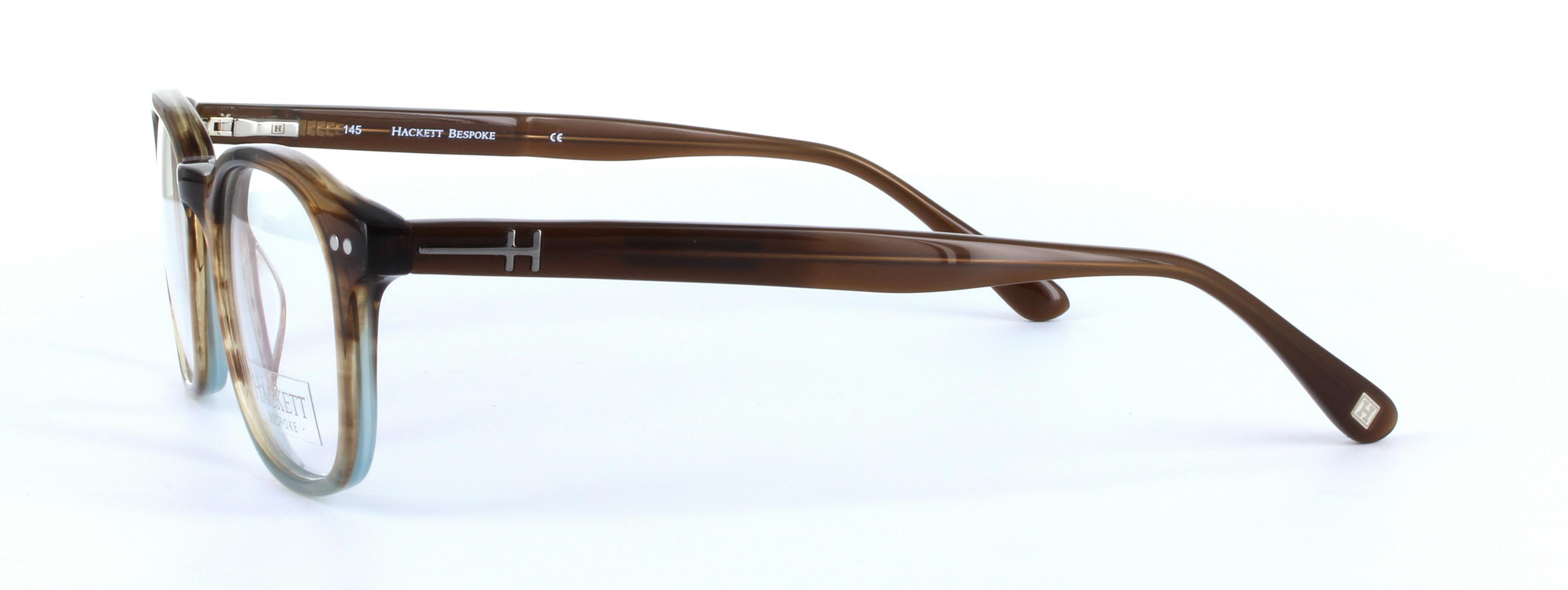 HACKETT BESPOKE (HEB111-105) Brown Full Rim Oval Round Acetate Glasses - Image View 2