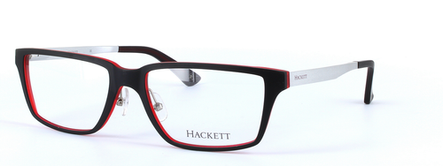 HACKETT (HEK1155-040) Black Full Rim Rectangular Acetate Glasses - Image View 1