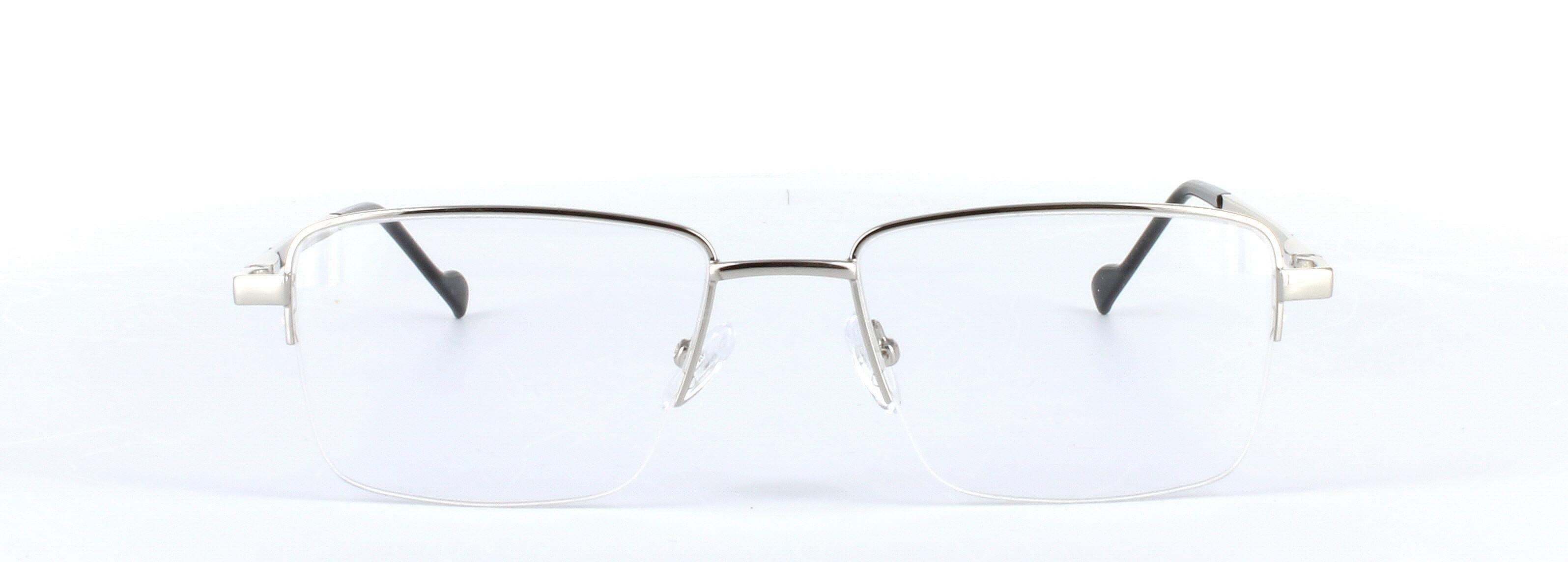 Miguel Silver Semi Rimless Metal Glasses - Image View 5