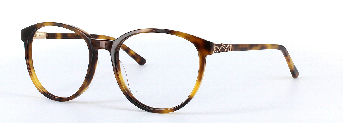 Livia Tortoise Full Rim Round Plastic Glasses - Image View 1