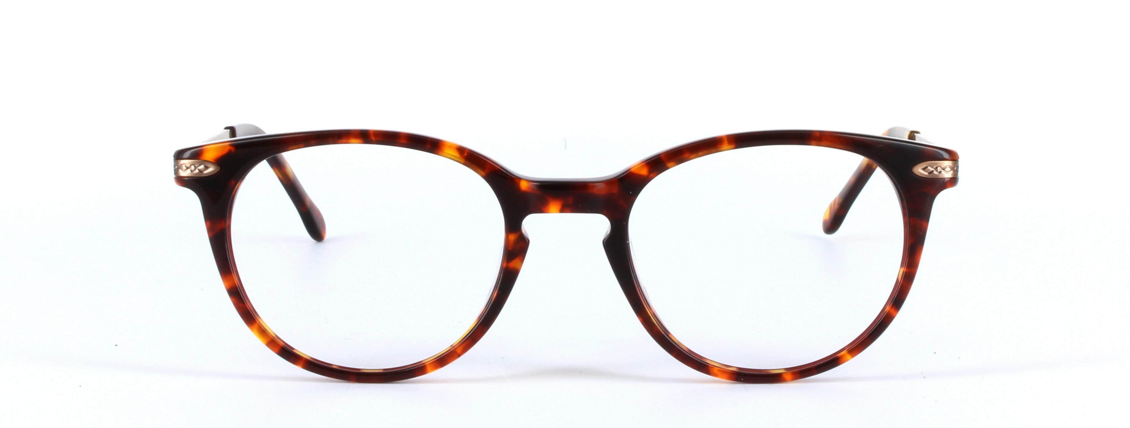 Amanda Tortoise Full Rim Round Plastic Glasses - Image View 5