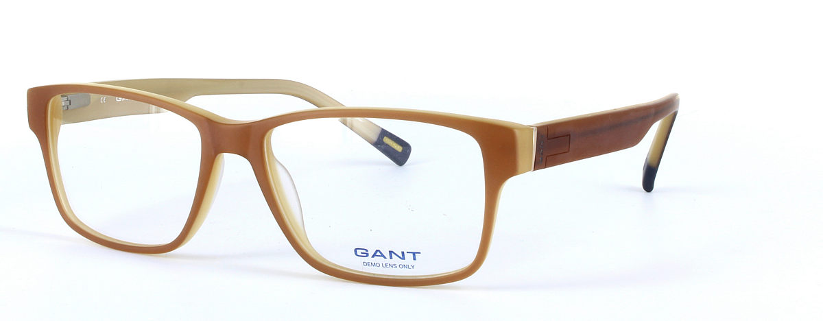 GANT (G3005) Brown Full Rim Rectangular Acetate Glasses - Image View 1