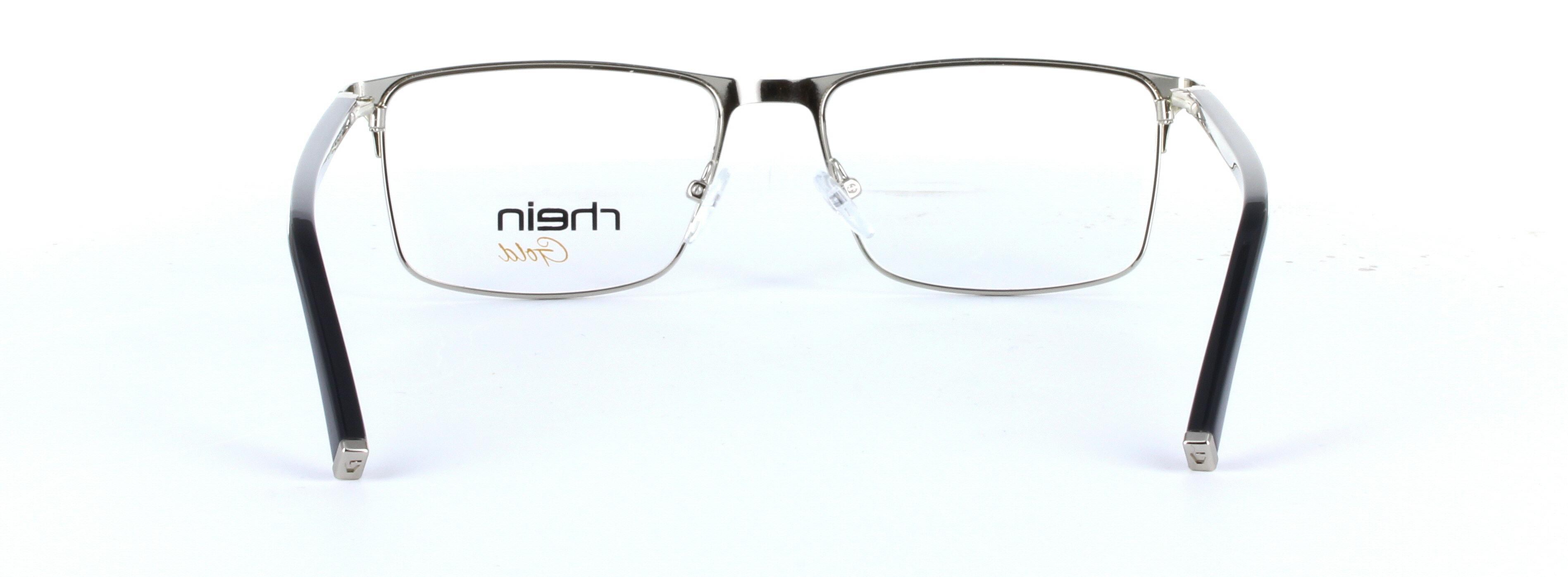 Faith Brown Full Rim Oval Rectangular Metal Glasses - Image View 3