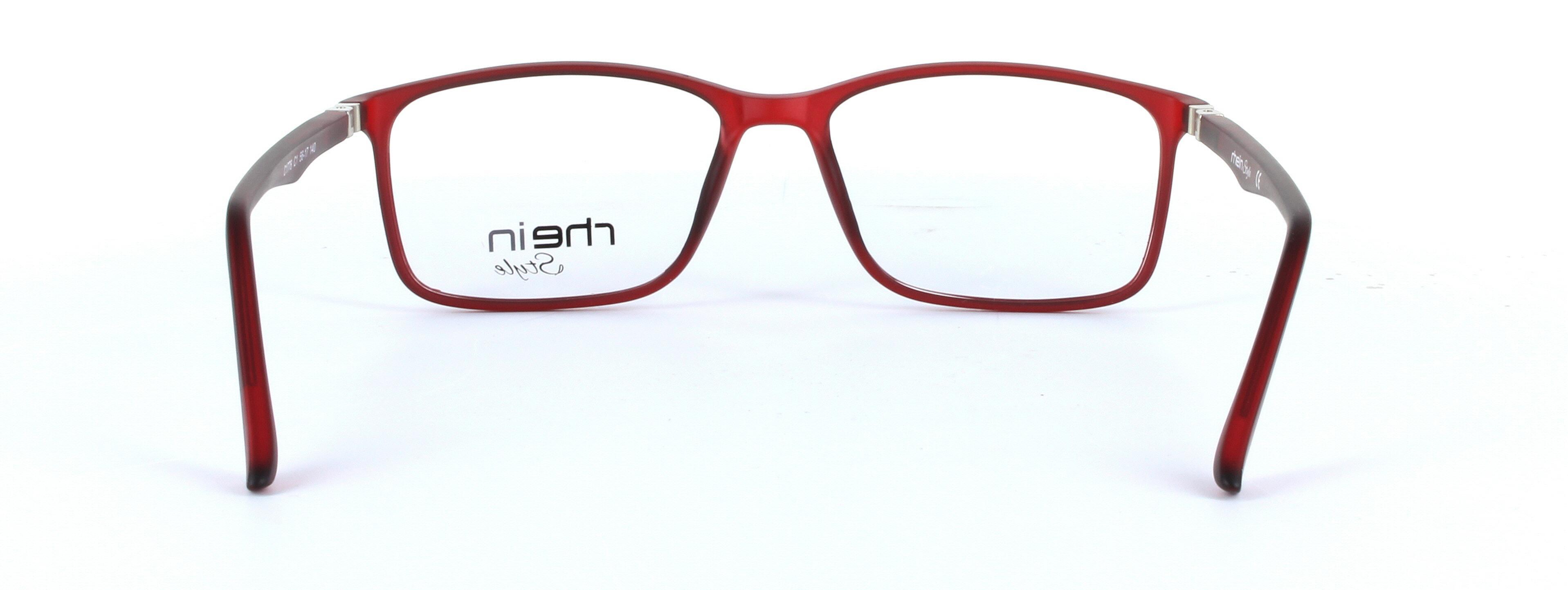 Franky Reddish Brown Full Rim Oval Rectangular Plastic Glasses - Image View 3