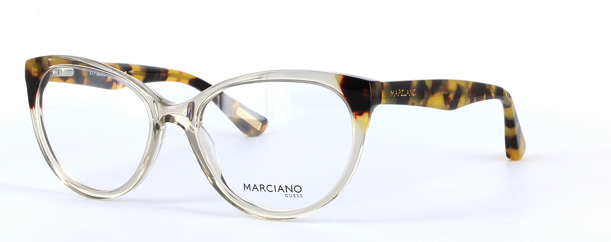 GUESS MARCIANO (GM0315-020) Tortoise Full Rim Cat Eye Acetate Glasses - Image View 1