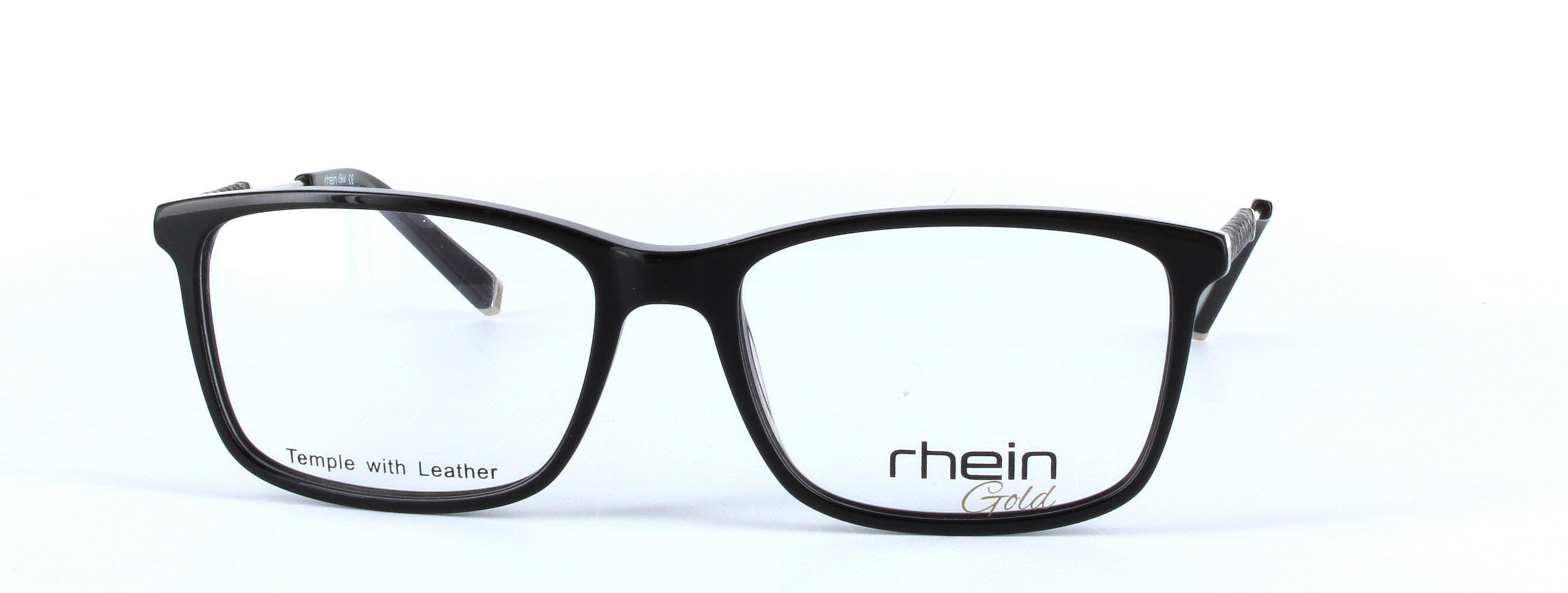 Durham Black Full Rim Oval Rectangular Plastic Glasses - Image View 5