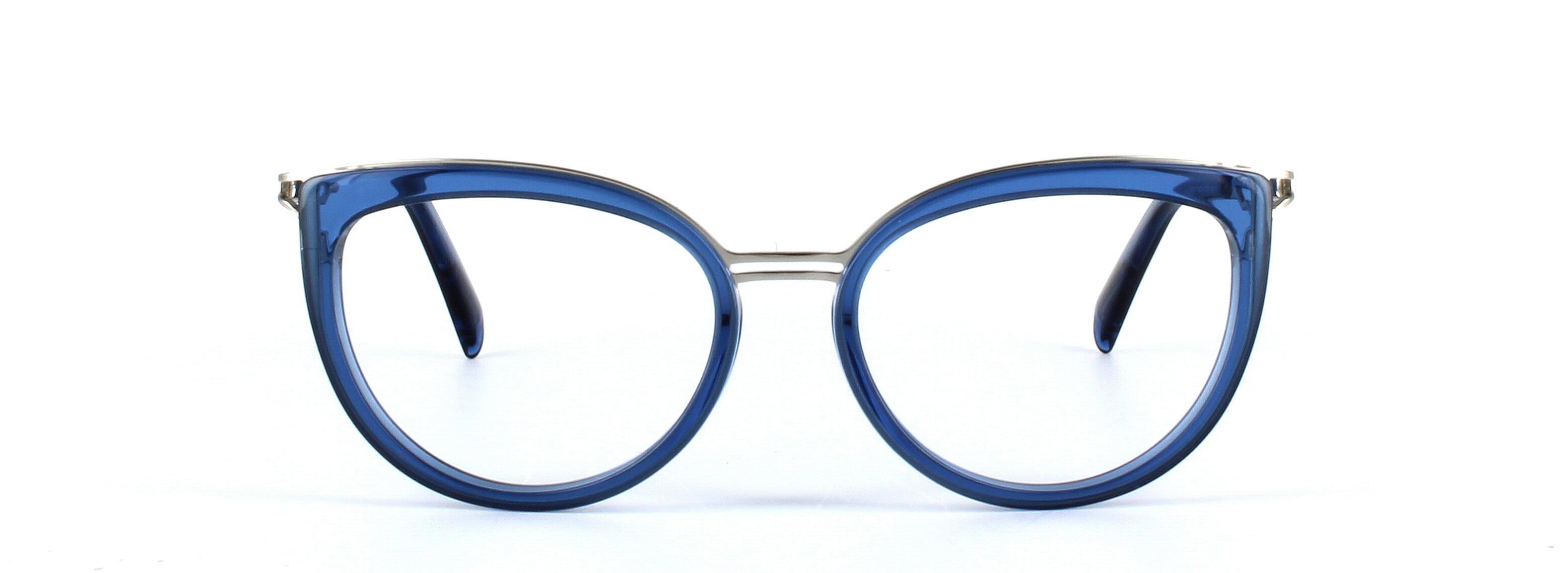 JUST CAVALLI (JC0857-090) Blue Full Rim Cat Eye Acetate Glasses - Image View 5