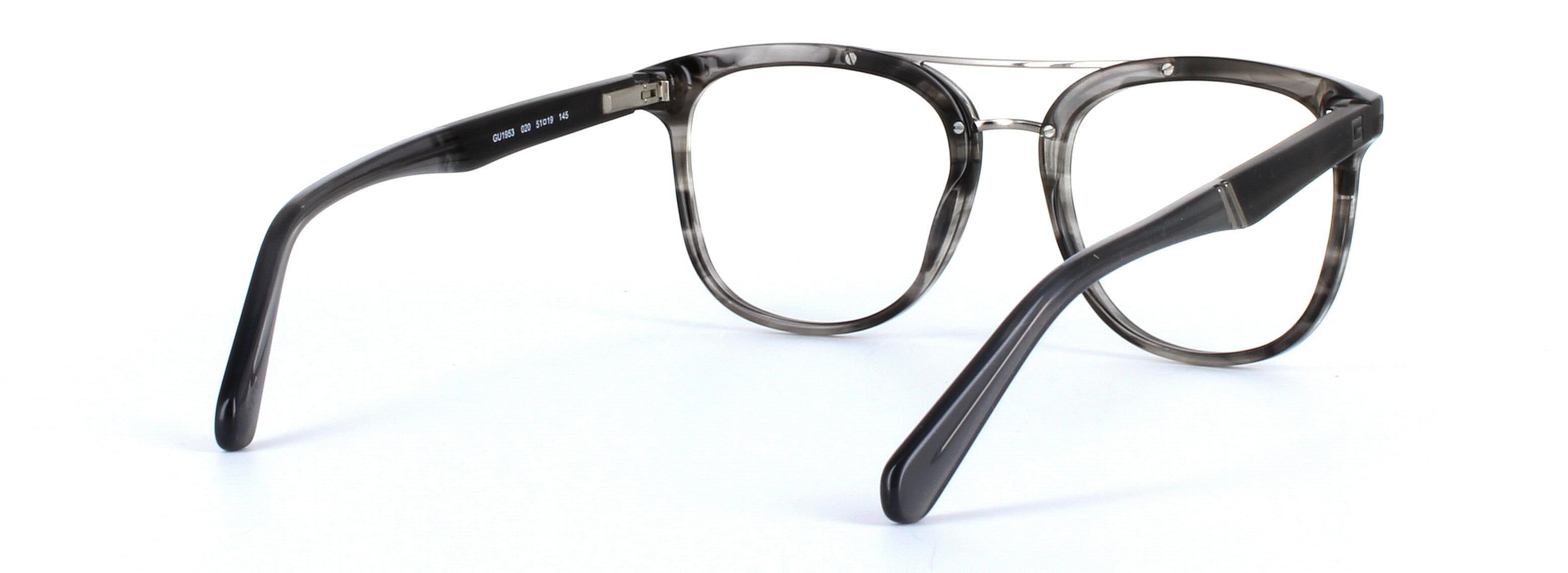 GUESS (GU1953-020) Grey Full Rim Square Acetate Glasses - Image View 4