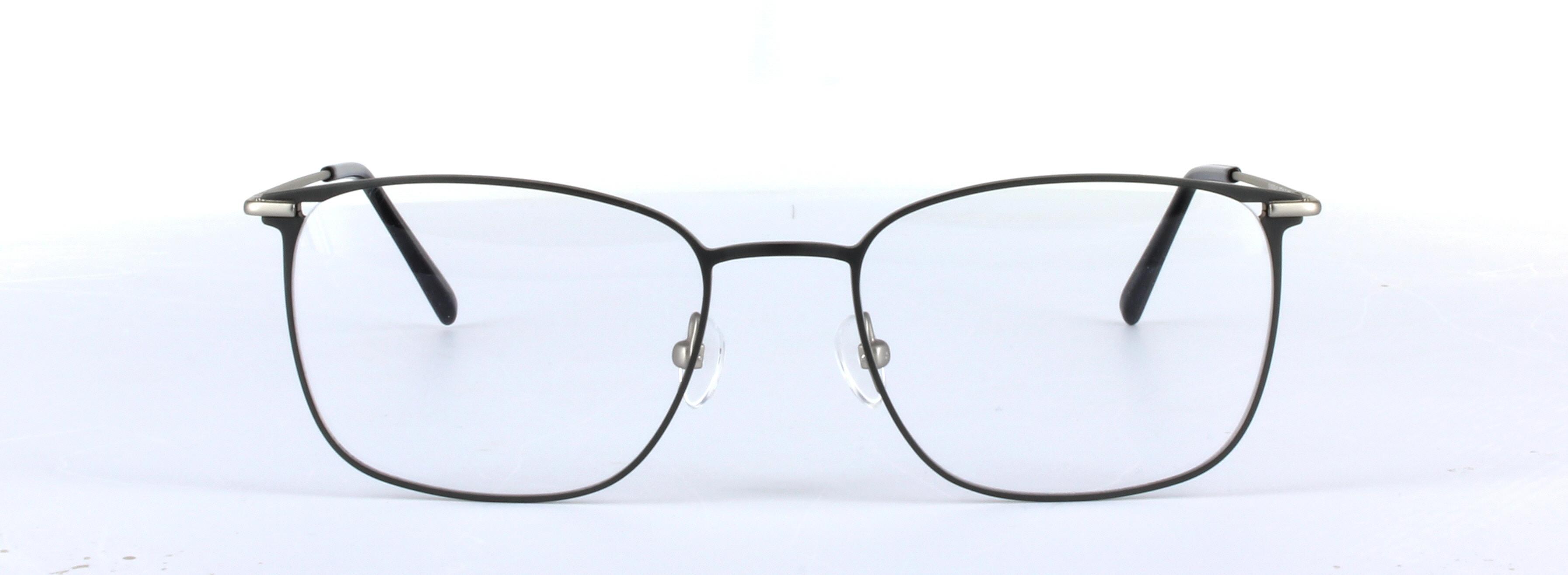 Hayden Olive Full Rim Rectangular Metal Glasses - Image View 5