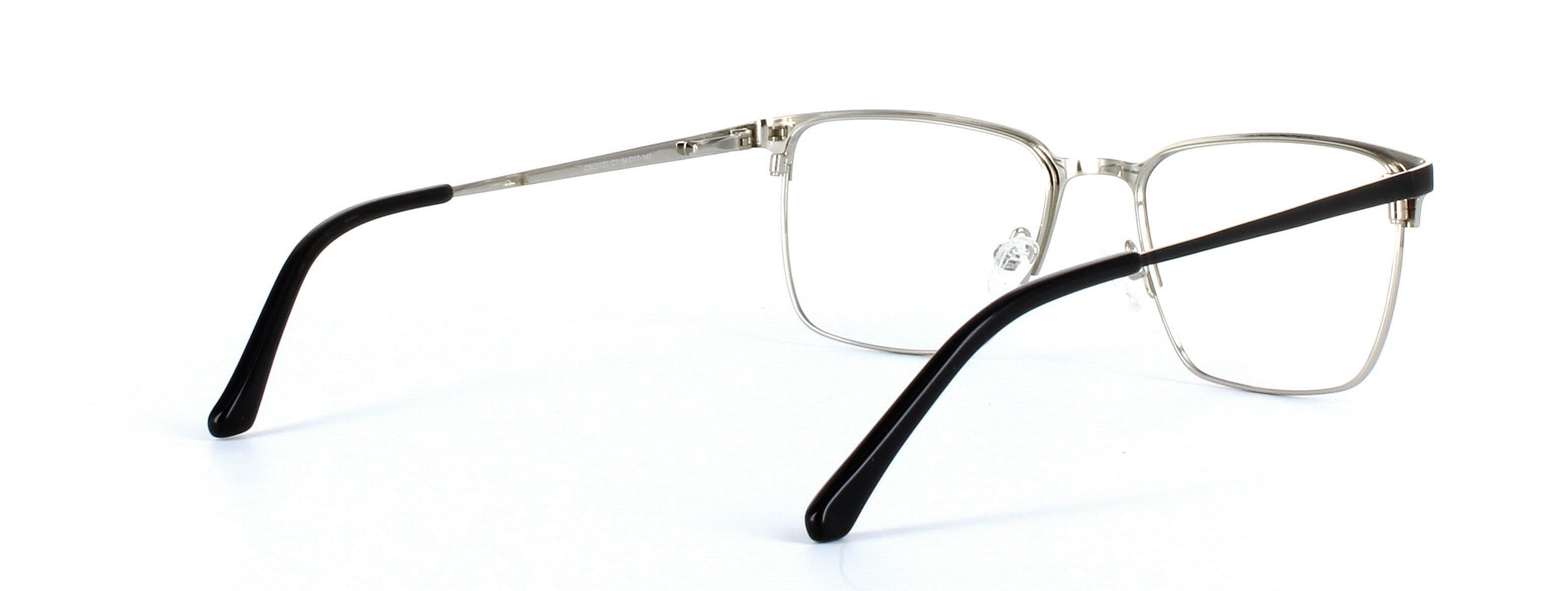 Larkin Matt Black Full Rim Metal Glasses - Image View 4