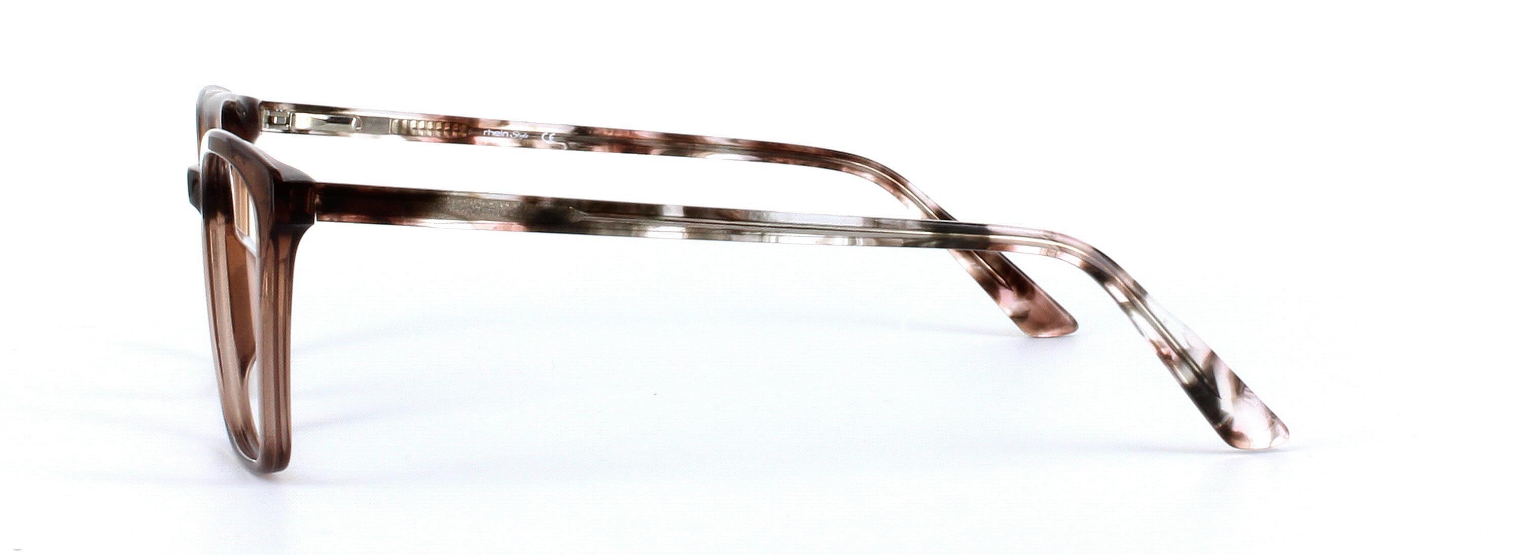 Caelan Brown Full Rim Square Plastic Glasses - Image View 2
