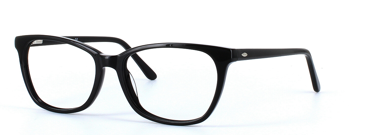 Jade Black Full Rim Oval Acetate Glasses - Image View 1
