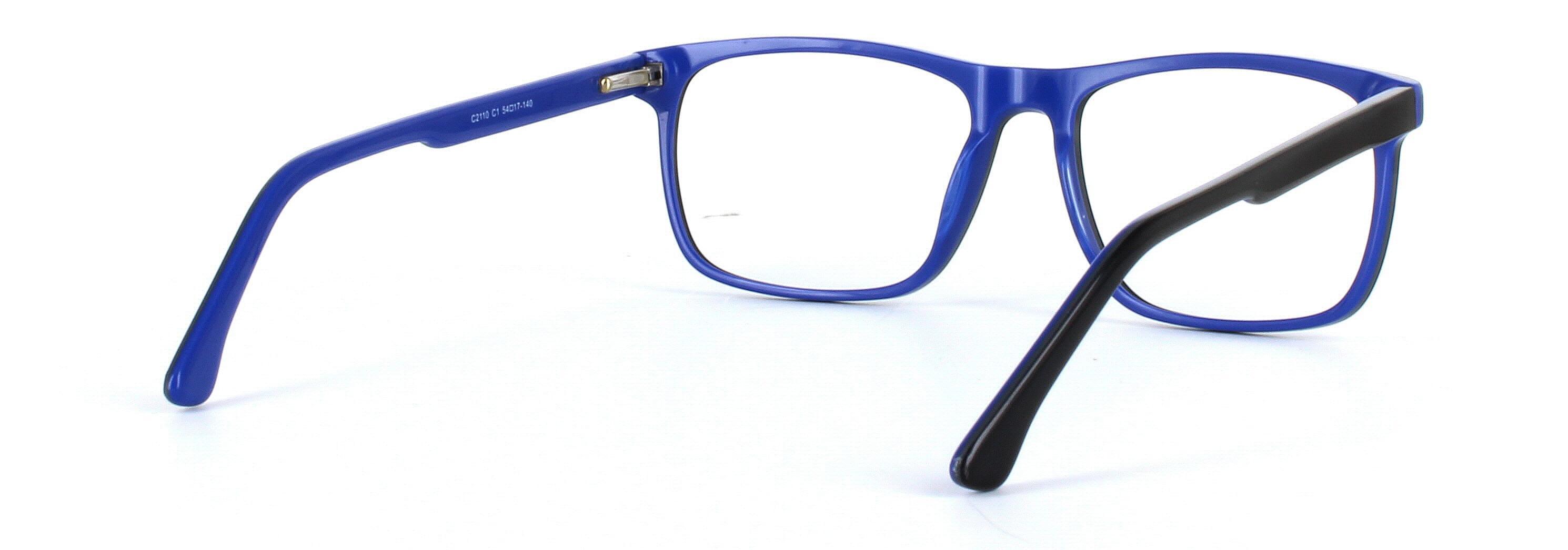 Ashington Black Full Rim Square Plastic Glasses - Image View 4
