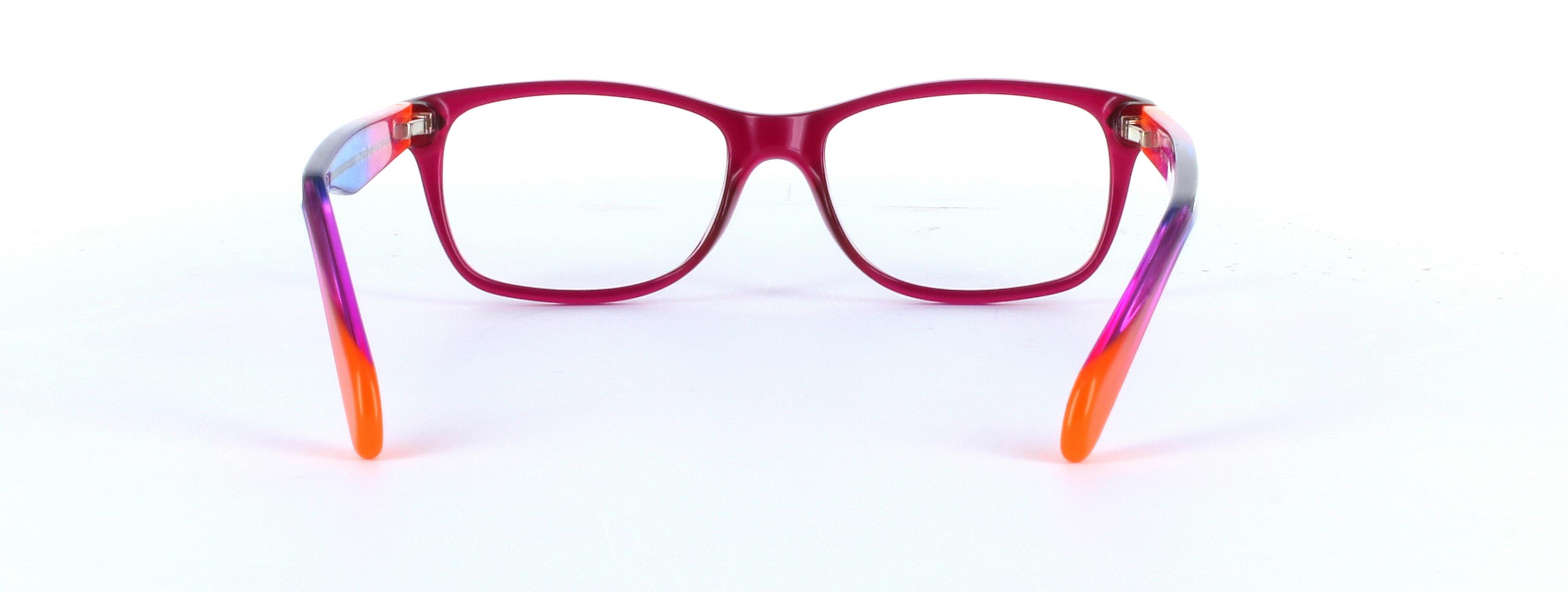Olivia Purple Full Rim Oval Plastic Glasses - Image View 3