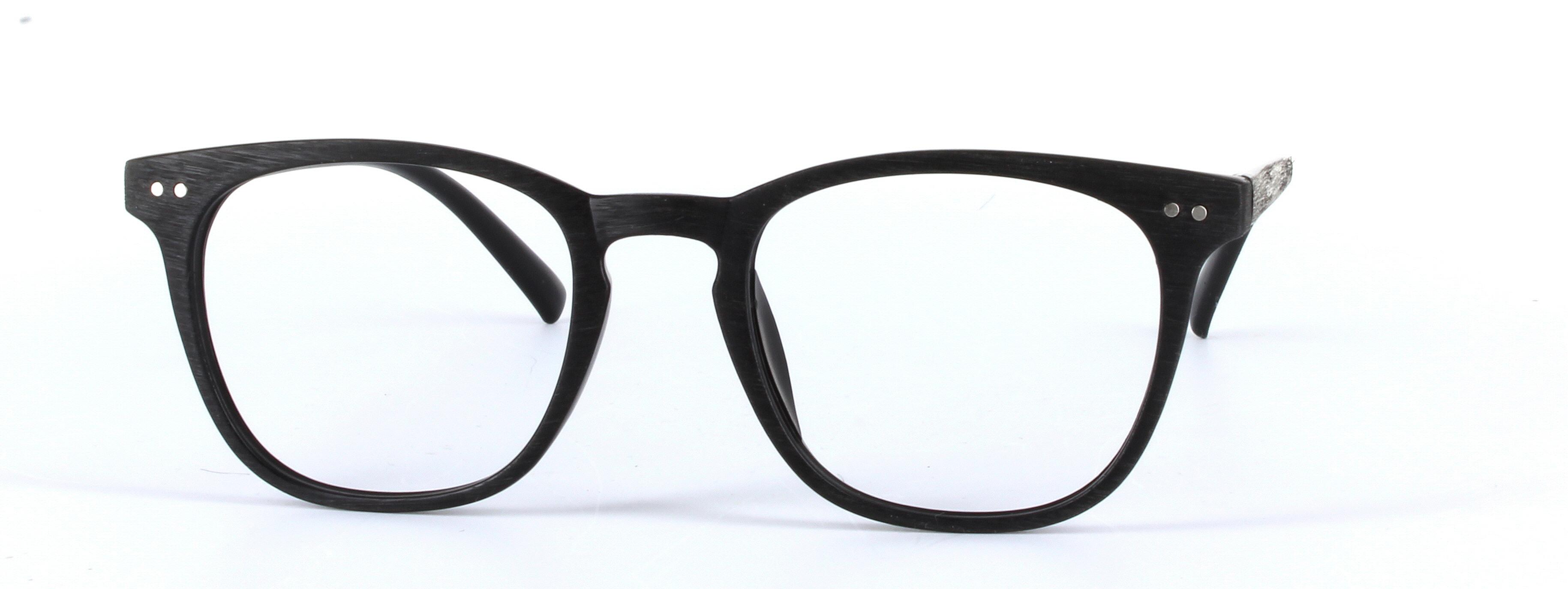 Aubrey Black Full Rim Oval Round Plastic Glasses - Image View 5