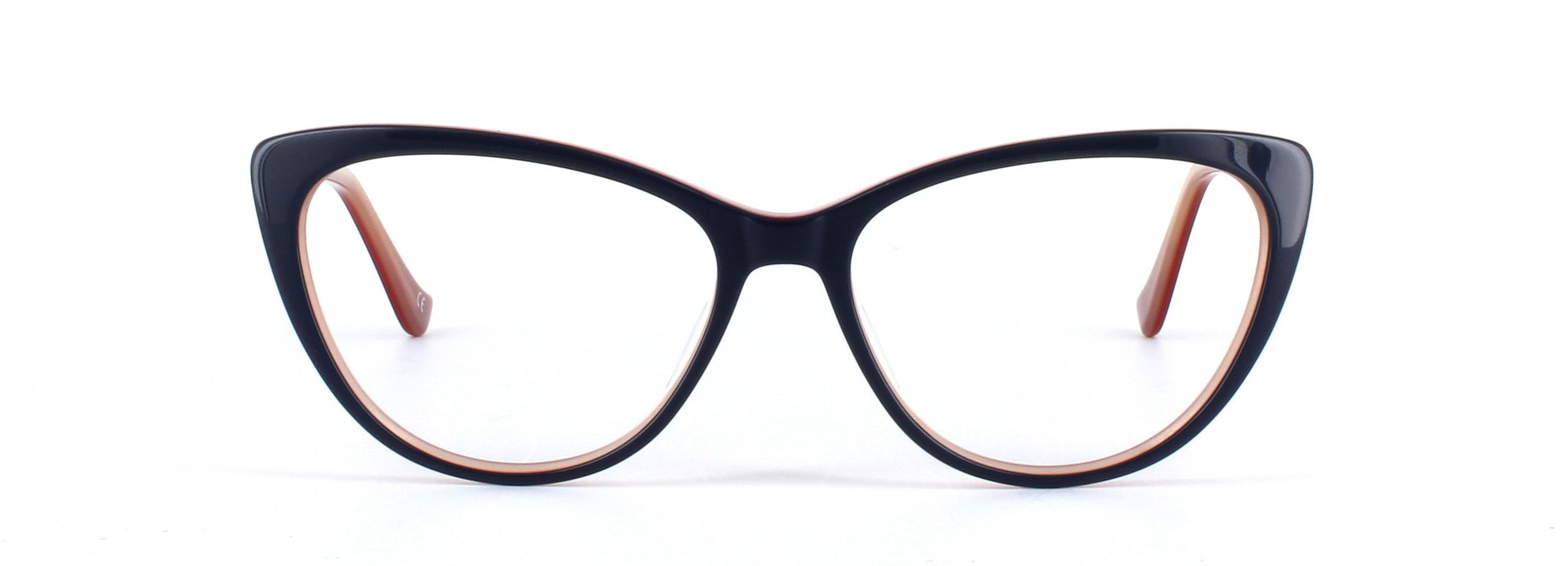 Lydia Blue Full Rim Cat Eye Acetate Glasses - Image View 5