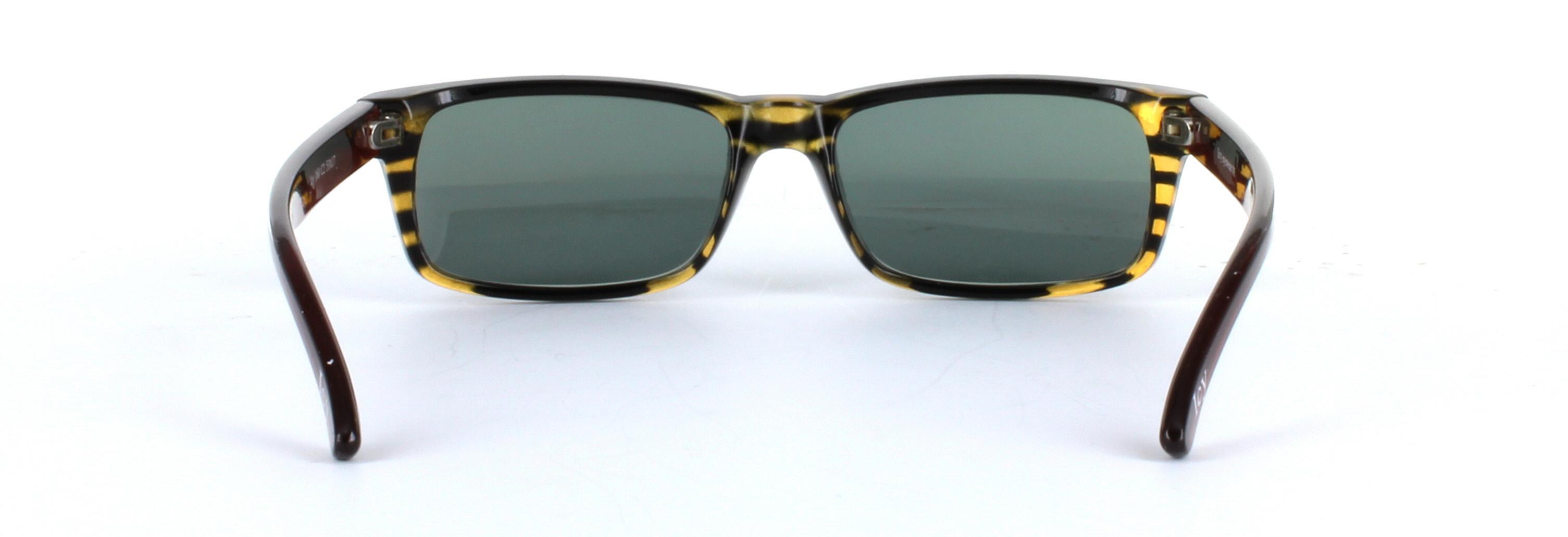 ICY 160 Brown Full Rim Rectangular Plastic Prescription Sunglasses - Image View 3