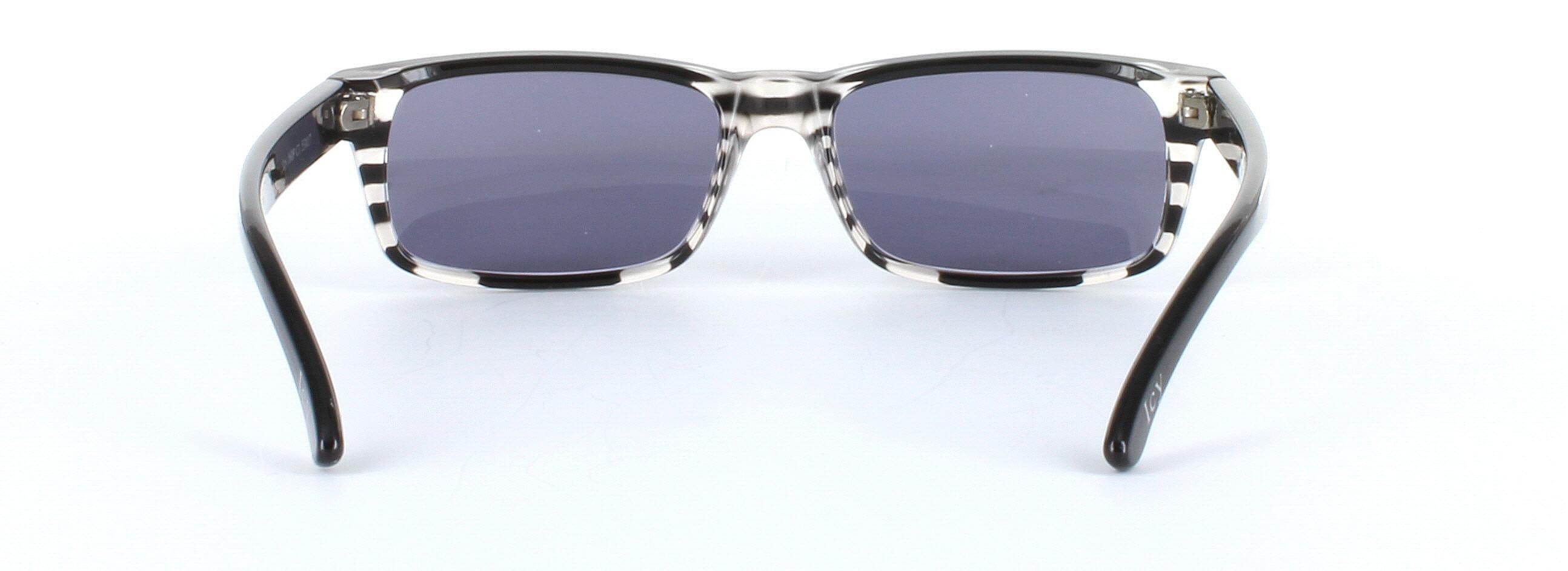 ICY 160 Grey Full Rim Rectangular Plastic Prescription Sunglasses - Image View 3