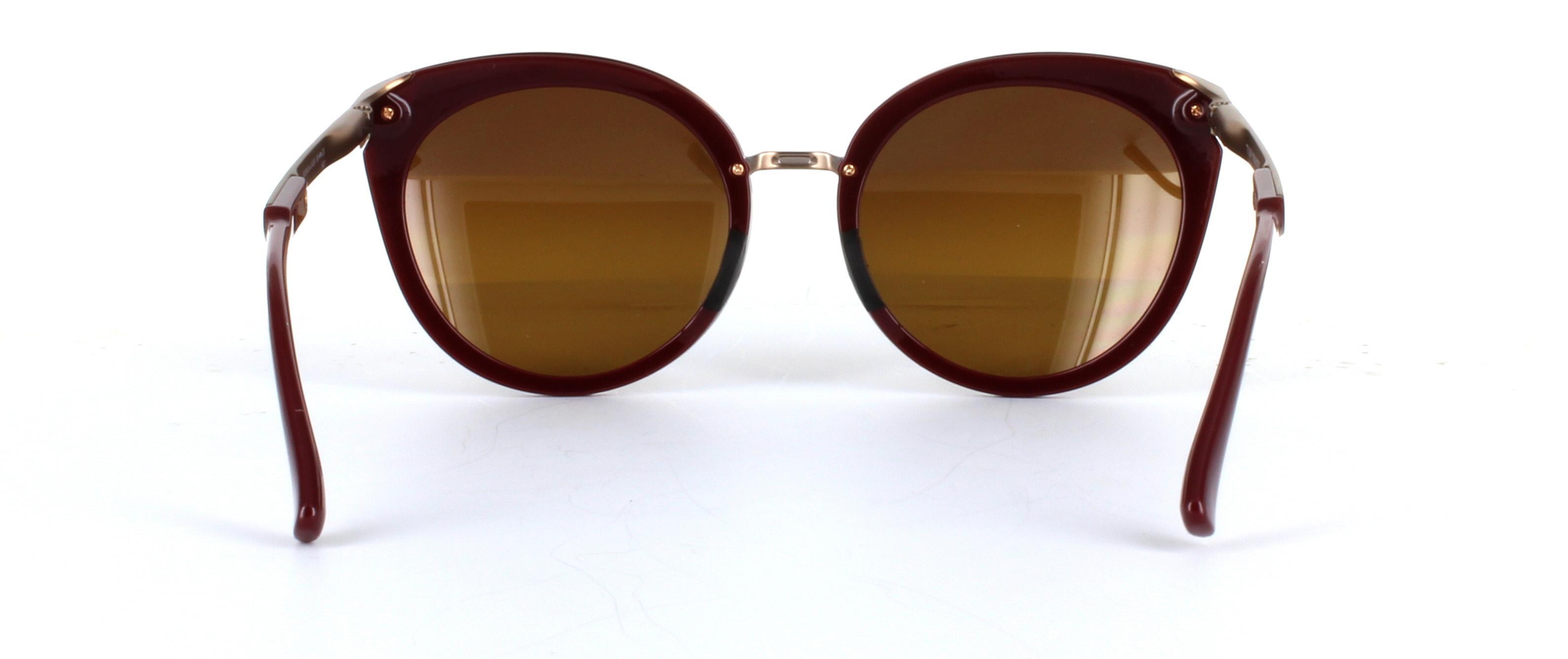 Oakley (O9434) Burgundy Full Rim Plastic Sunglasses - Image View 3