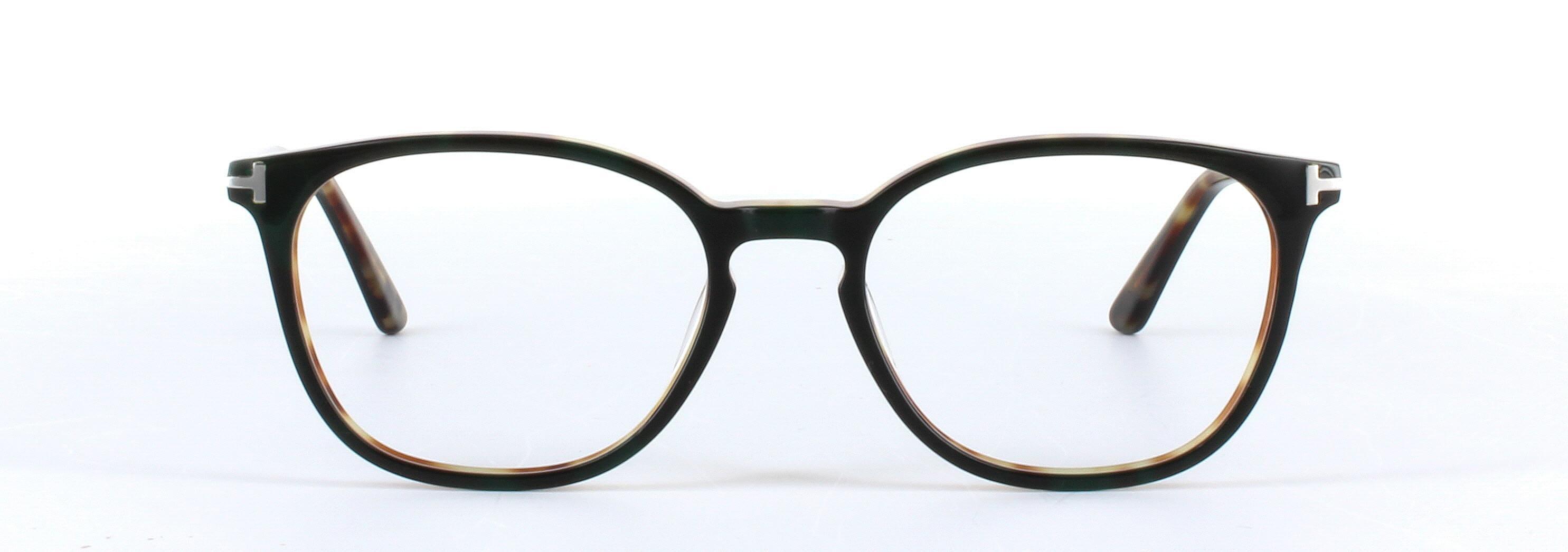 Hazar Dark Brown Full Rim Oval Acetate Glasses - Image View 5