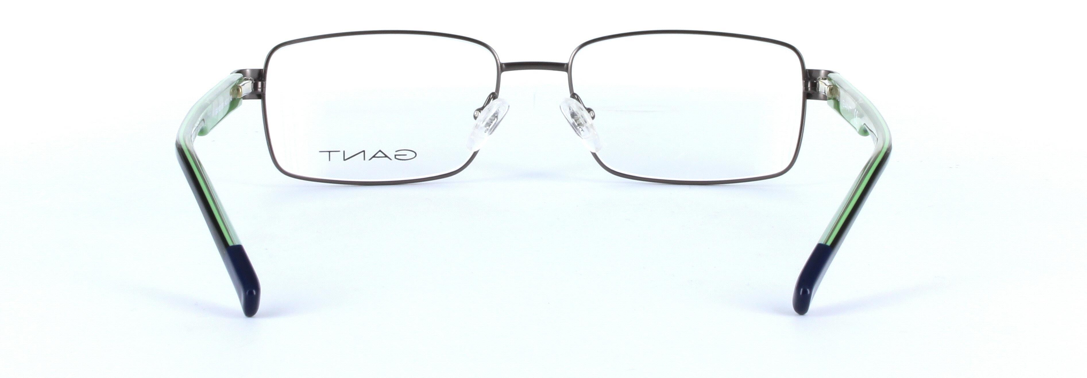 GANT (GA3102-049) Brown Full Rim Rectangular Metal Glasses - Image View 3