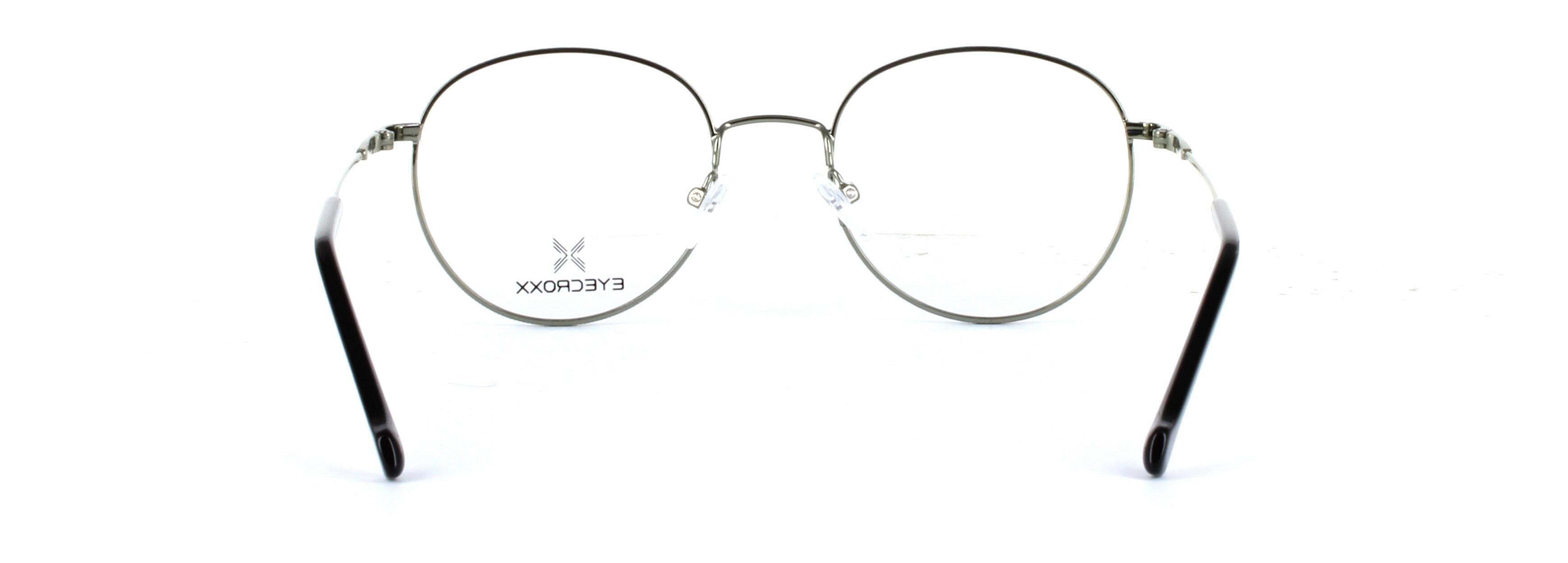 Eyecroxx 570-C3 Blue Full Rim Round Metal Glasses - Image View 3