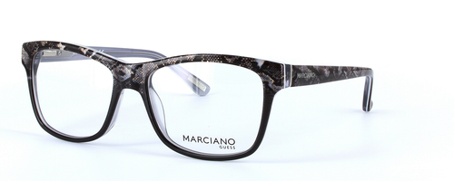 GUESS MARCIANO (GM0279-005) Black Full Rim Oval Rectangular Acetate Glasses - Image View 1