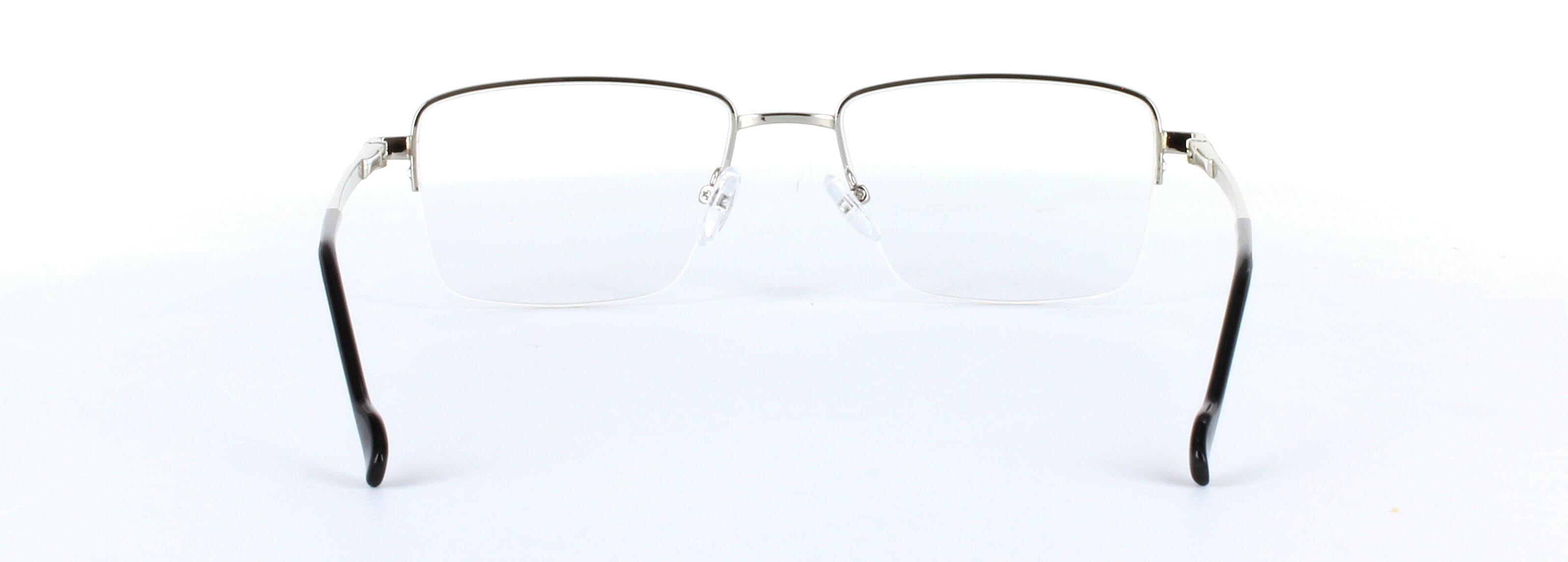 Miguel Silver Semi Rimless Metal Glasses - Image View 3