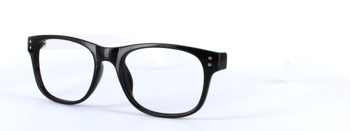 Brazil Black and White Full Rim Oval Plastic Glasses - Image View 1