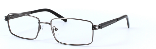 Gunmetal Full Rim Rectangular Metal Glasses Varna - Image View 1