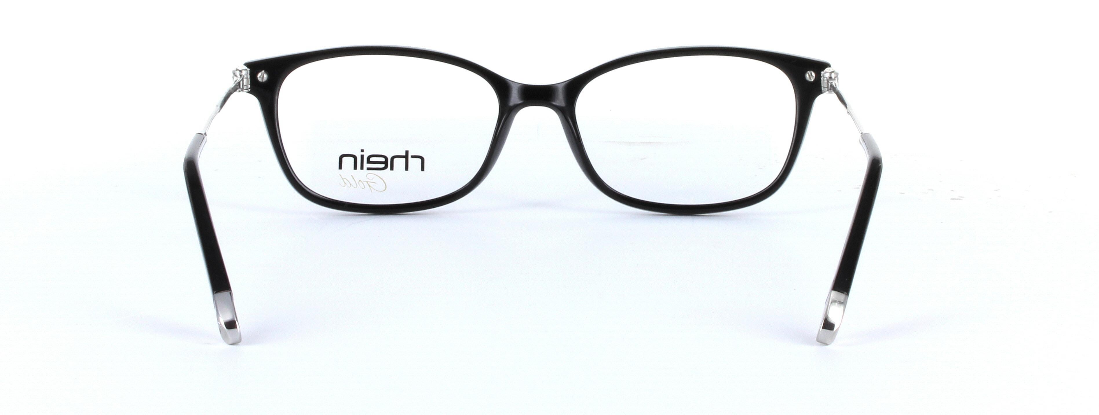 Locarno Black Full Rim Oval Plastic Glasses - Image View 3