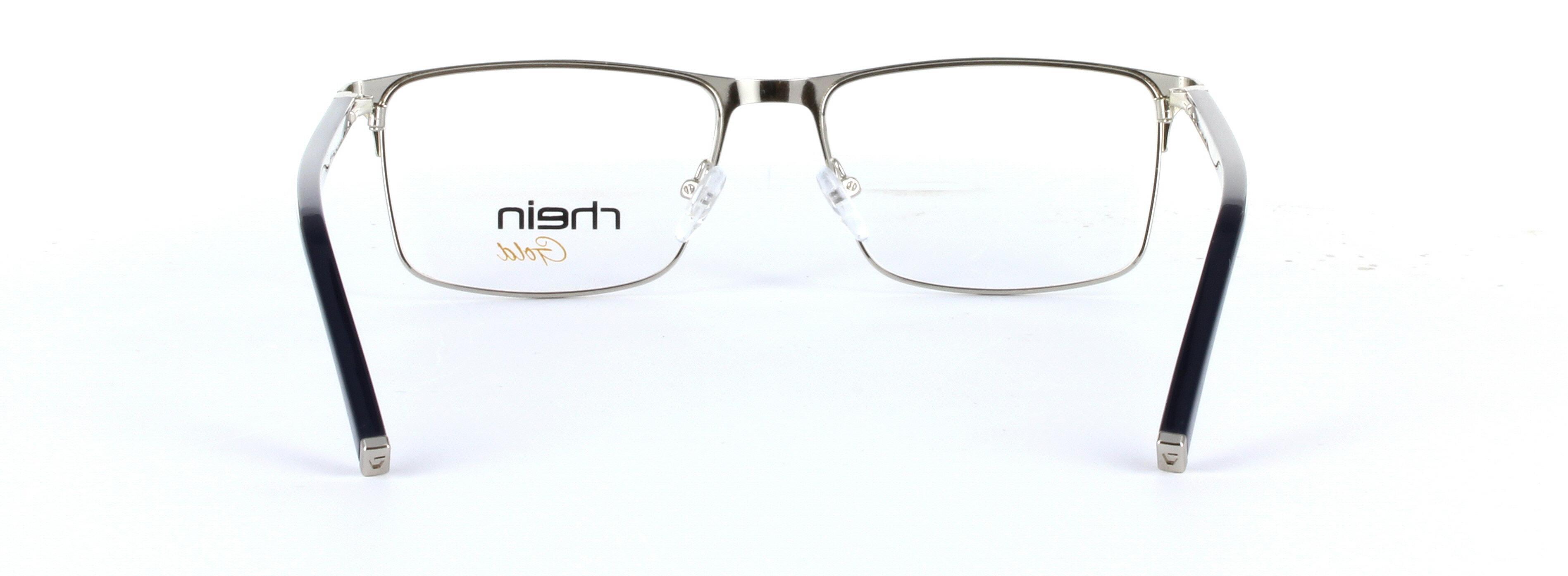 Faith Blue Full Rim Oval Rectangular Metal Glasses - Image View 3