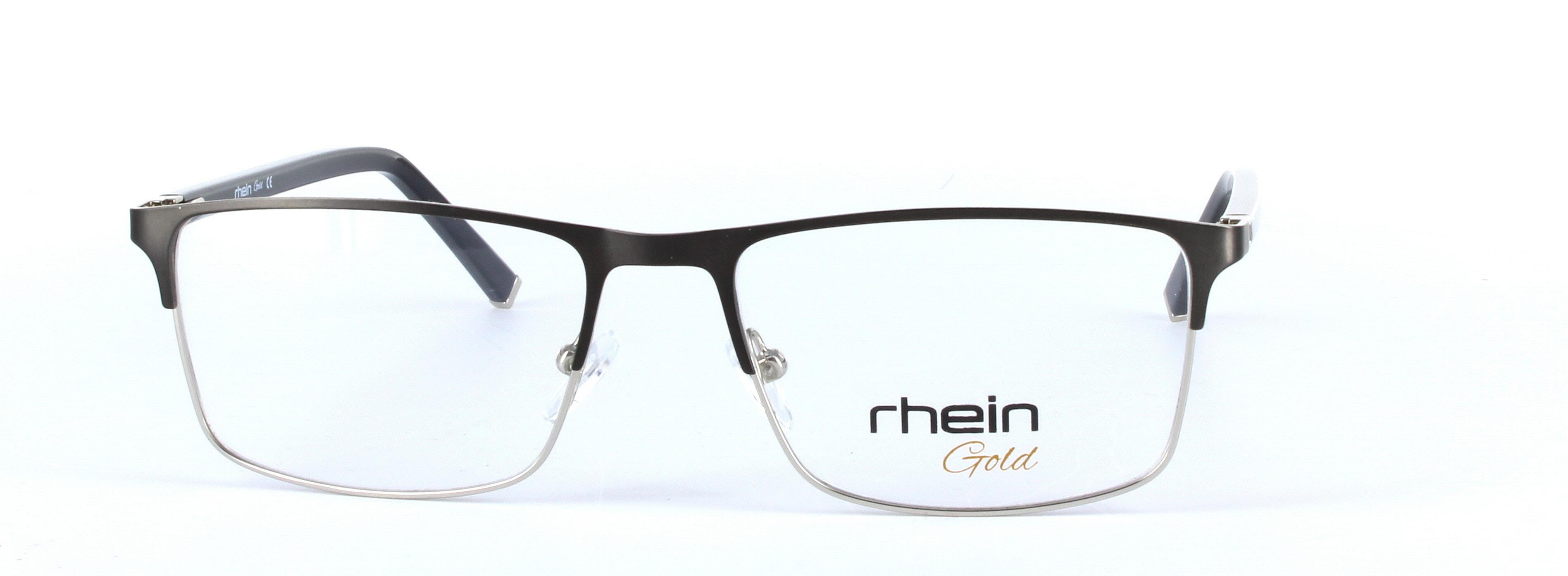 Faith Brown Full Rim Oval Rectangular Metal Glasses - Image View 5