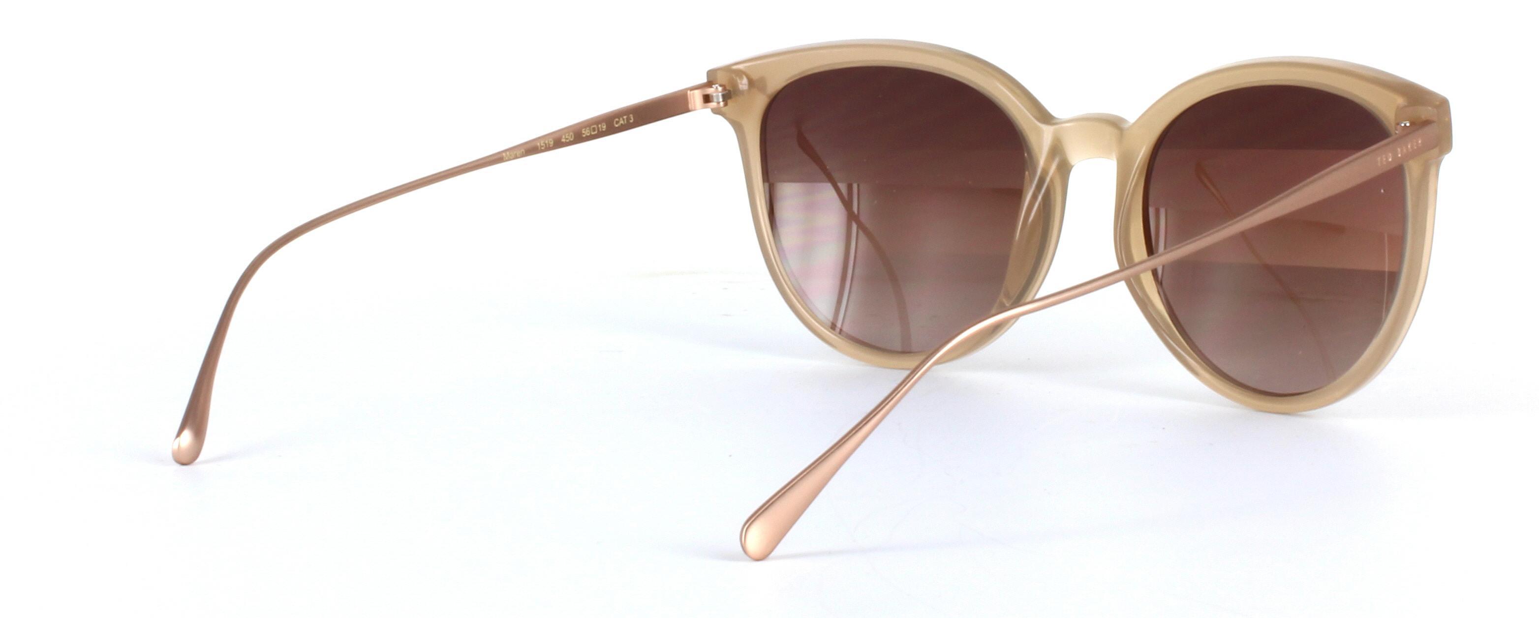 Ted Baker Maren Light Brown Full Rim Plastic Prescription Sunglasses - Image View 4