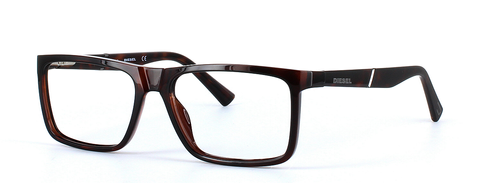 Diesel (DL5269-052) Brown Full Rim Rectangular Acetate Glasses - Image View 1