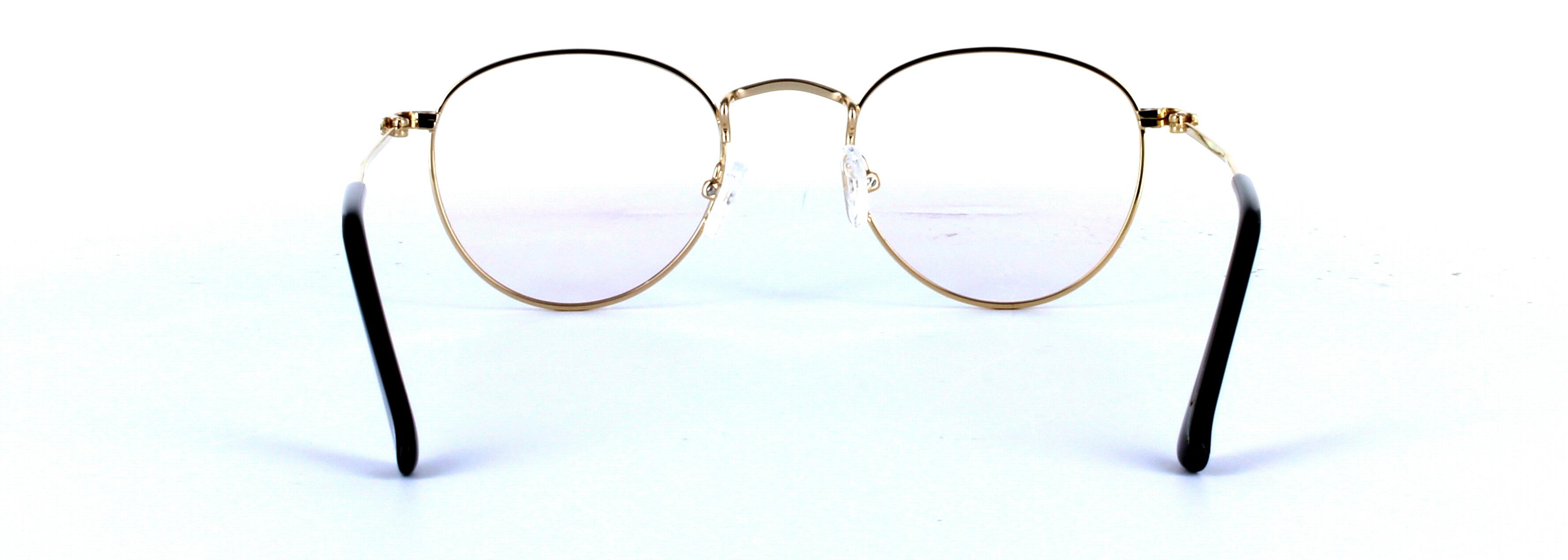 Birdy Gold Full Rim Round Metal Glasses - Image View 3
