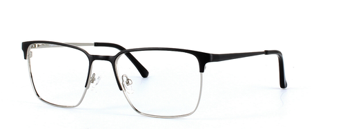Larkin Matt Black Full Rim Metal Glasses - Image View 1