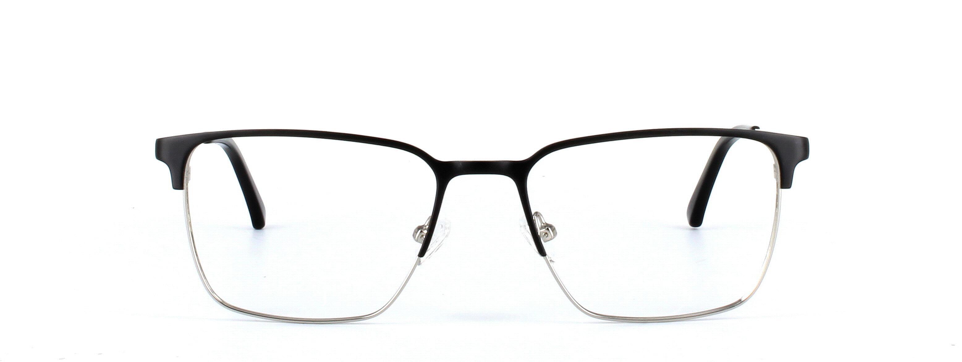 Larkin Matt Black Full Rim Metal Glasses - Image View 5