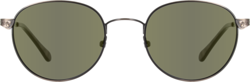 Kavarna Bronze Full Rim Round Metal Prescription Sunglasses - Image View 1