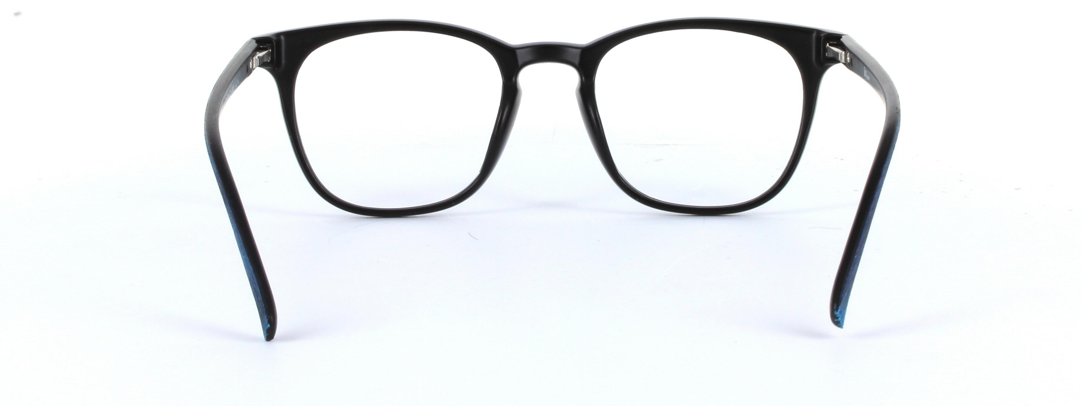 Aubrey Blue Full Rim Oval Round Plastic Glasses - Image View 3