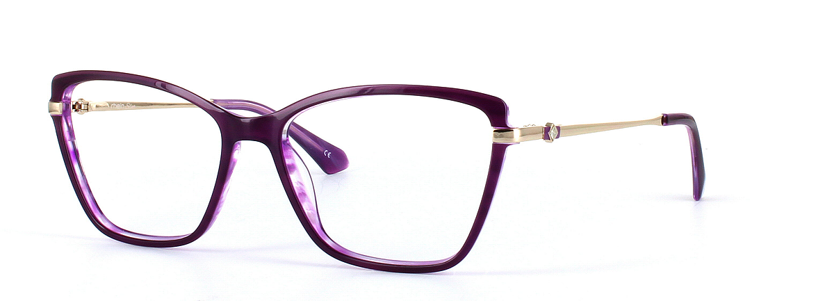 Jeanine Purple Full Rim Acetate Glasses - Image View 1