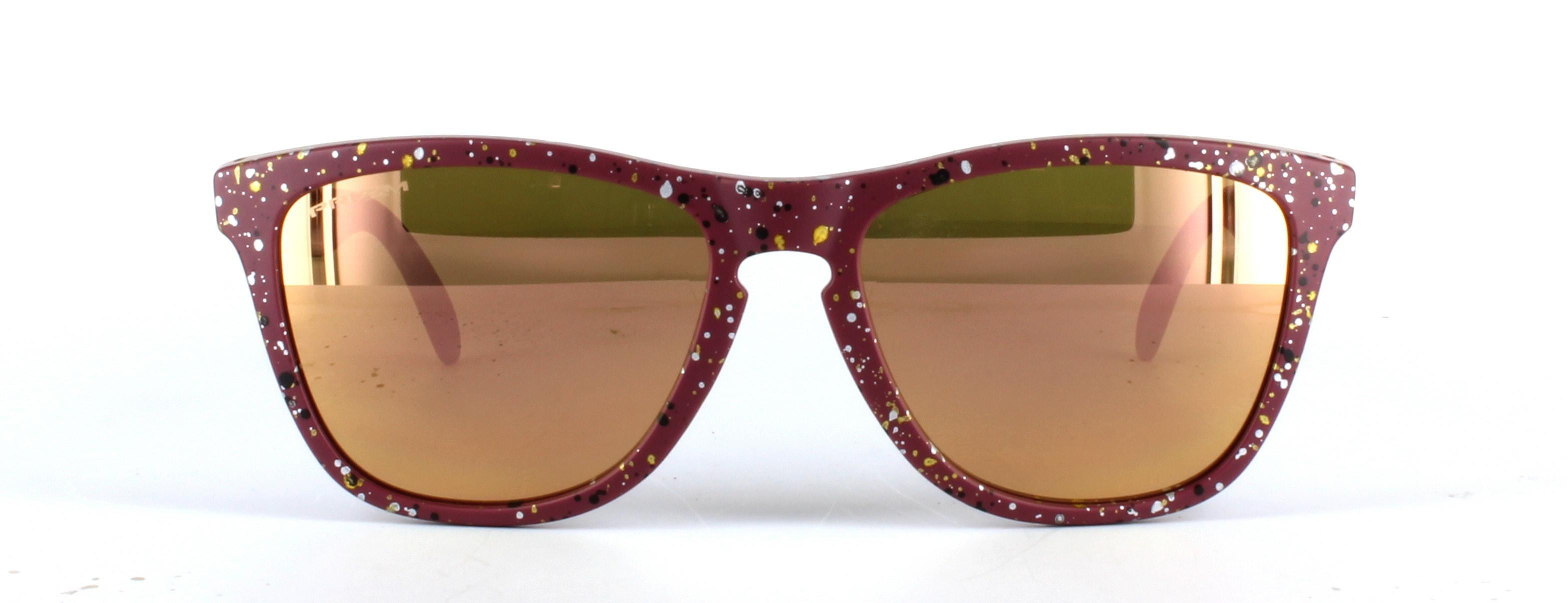 Oakley (O9428) Red Full Rim Rectangular Plastic Prescription Sunglasses - Image View 5