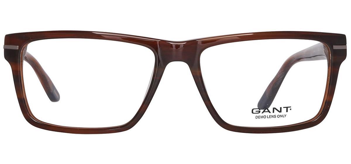 GANT (A151-S30) Brown Full Rim Rectangular Acetate Glasses - Image View 2