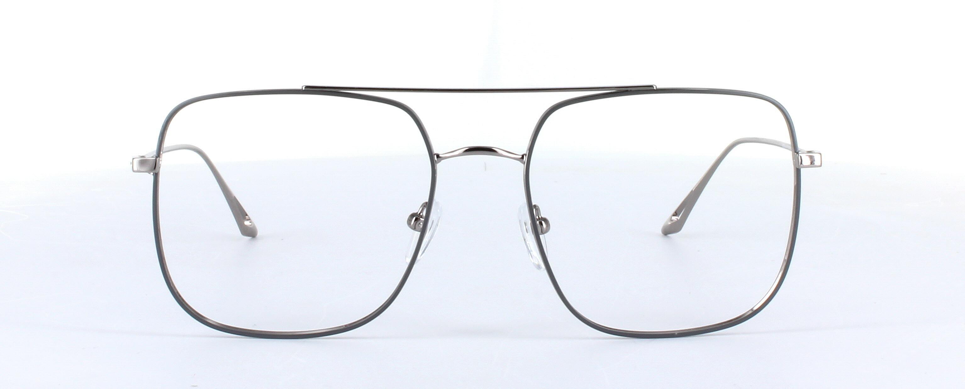 Eyecroxx 637-C1 Black Full Rim Aviator Metal Glasses - Image View 5