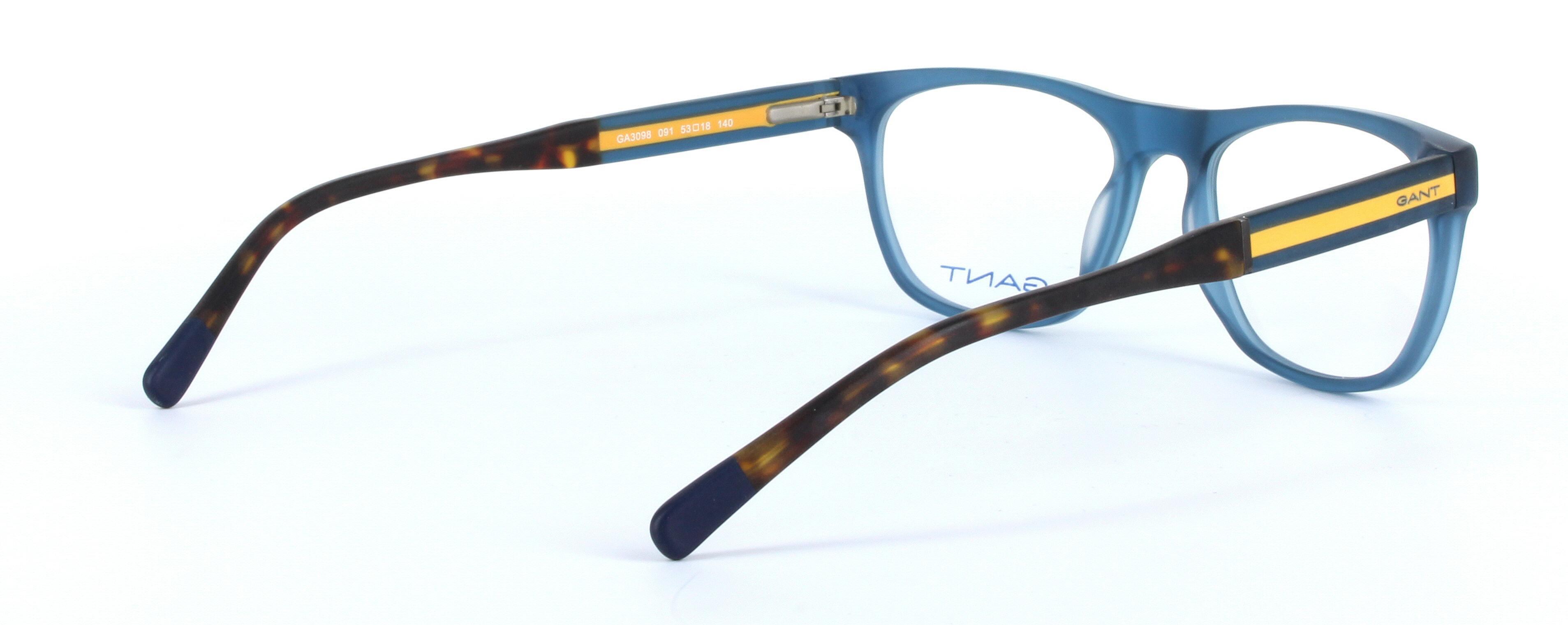 GANT (GA3098-091) Blue Full Rim Oval Acetate Glasses - Image View 4